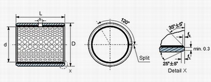 jf800 bimetal wrapped bush
